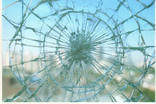 cracked glass