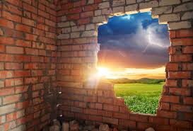 breaking thru brick wall