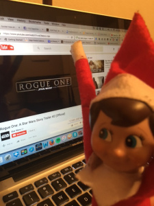 It opens THIS WEEK, people. And Tucker is a huge Star Wars fan...